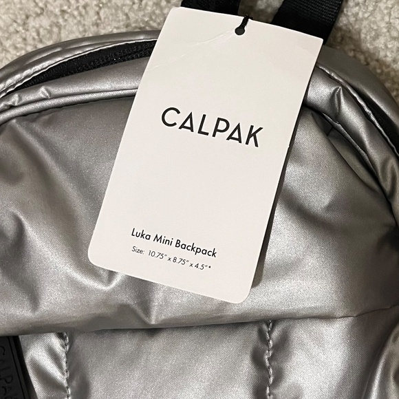 Calpak Luka Mini Backpack in Gunmetal - Picture 2 of 3